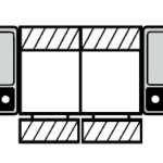 Picture of Reclining 4 Cushion Sofa w/ 2 LARGE Console Arms Confirgurations-Home Theater Templetes swatch
