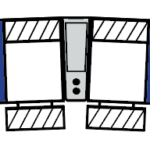 Picture of Reclining Loveseat w/ LARGE Console Arm Confirgurations-Home Theater Templetes swatch