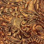 JAYNE WING CHAIR Tropicana Ember Glow Hand Tooled-Classic Picture of Tropicana Ember Glow Hand Tooled-Classic swatch