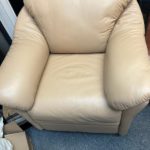 Listing is for the floor sample Chair in yellow only. Chair is on a swivel and is very comfortable and relaxing to sit in and kick back. Low profile design helps keep the felling of a smaller scale chair with large comfort. Transitional styling at its best, The Omnia Salerno has been a best seller in our line for decades. See the Uptown for a padded seat version of this super comfy style.