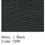 Yorbita Collection Metro Black Leather Grade B- Moroni Picture of Metro Black Leather Grade B- Moroni swatch