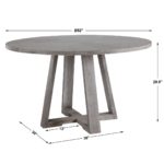 GIDRAN DINING TABLE, GRAY