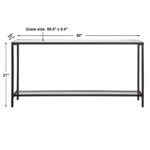 HAYLEY CONSOLE TABLE, BLACK