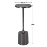 SANAGA DRINK TABLE, NICKEL
