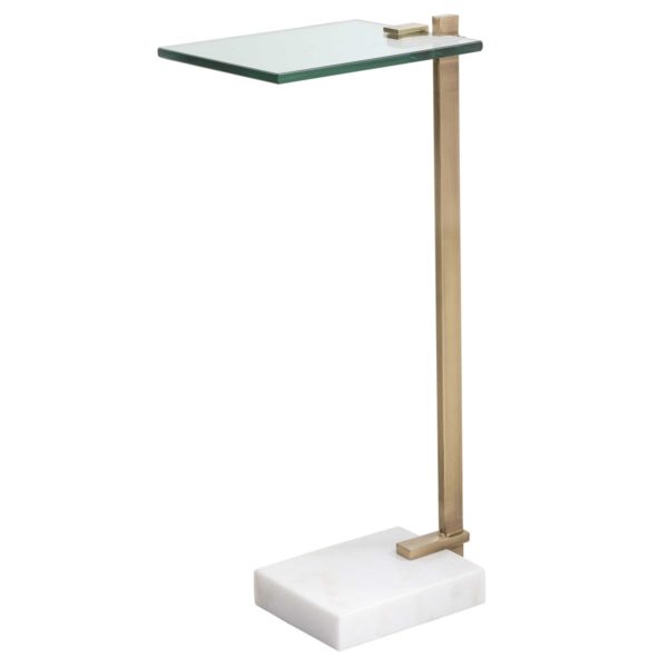BUTLER ACCENT TABLE, WHITE
