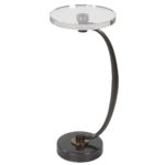 WAVENEY DRINK TABLE, BRONZE