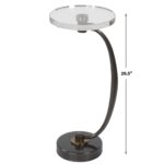 WAVENEY DRINK TABLE, BRONZE