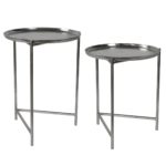 BURNETT NESTING TABLES, NICKEL