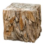 TEAK ROOT BUNCHING CUBE, NATURAL