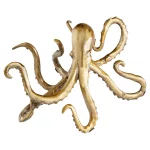 Octopus Shelf Decor | Aged Brass
