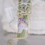 Sage Bundle Large Lavender & Crystal & Info Card