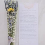 Sage Bundle Large Lavender & Crystal & Info Card