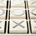 Three-In-A-Row Sculpture | Nickel And Bone