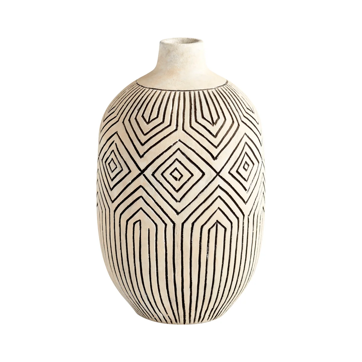 Light Labyrinth Vase | White - Small