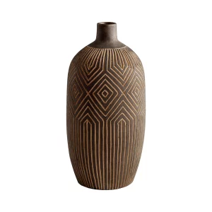 Dark Labyrinth Vase | Grey - Large