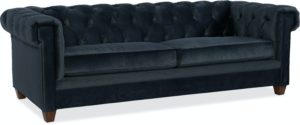 Chester Stationary Sofa Navy Velvet