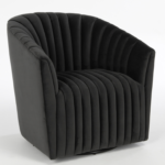 Arline Swivel Accent Chair Gray