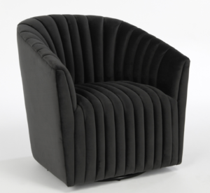 Arline Swivel Accent Chair Gray