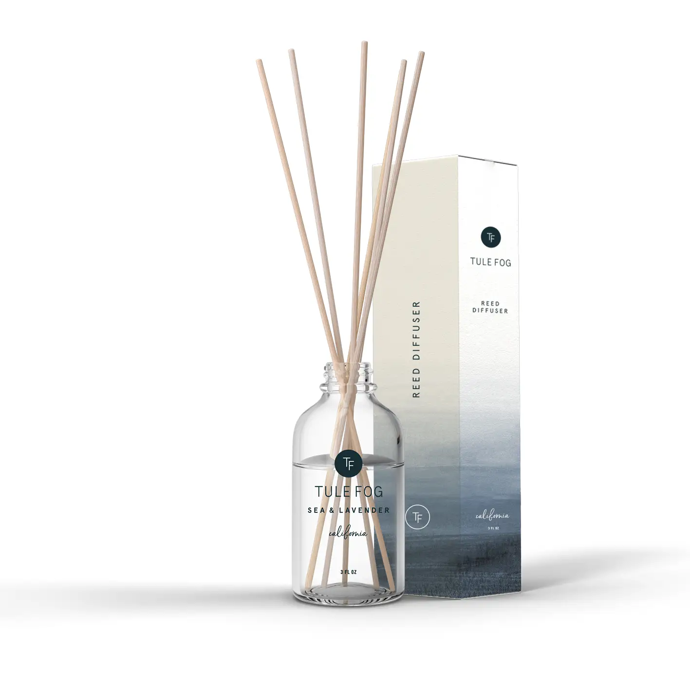 About this product Our best selling fragrance, Sea + Lavender is salty air mixed with the aroma of wildflowers native to the California coast. This reed diffuser is the best parts of the Bay Area and perfect for anywhere you want to invoke feelings of calm, serenity and comfort. Top notes: plum, ozone | Core notes: lavender, floral | Base notes: vanilla, amber