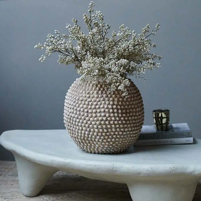Abigail Ahern Aldan Cement Vase-Abigail Ahern
