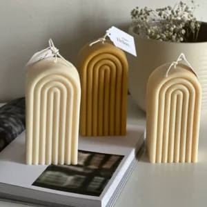 Rainbow decorative candle | Pumpkin chai Latte