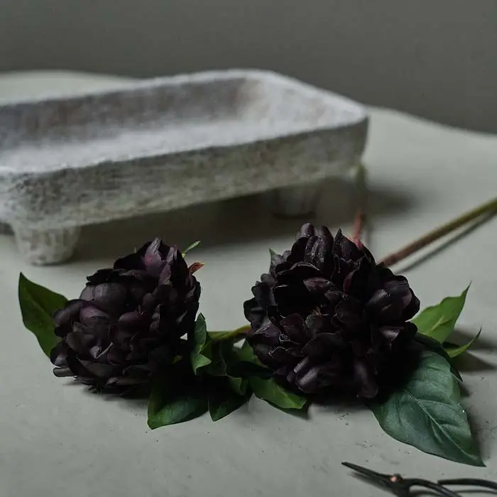 Abigail Ahern Peony Purple Stem - Artificial Flower