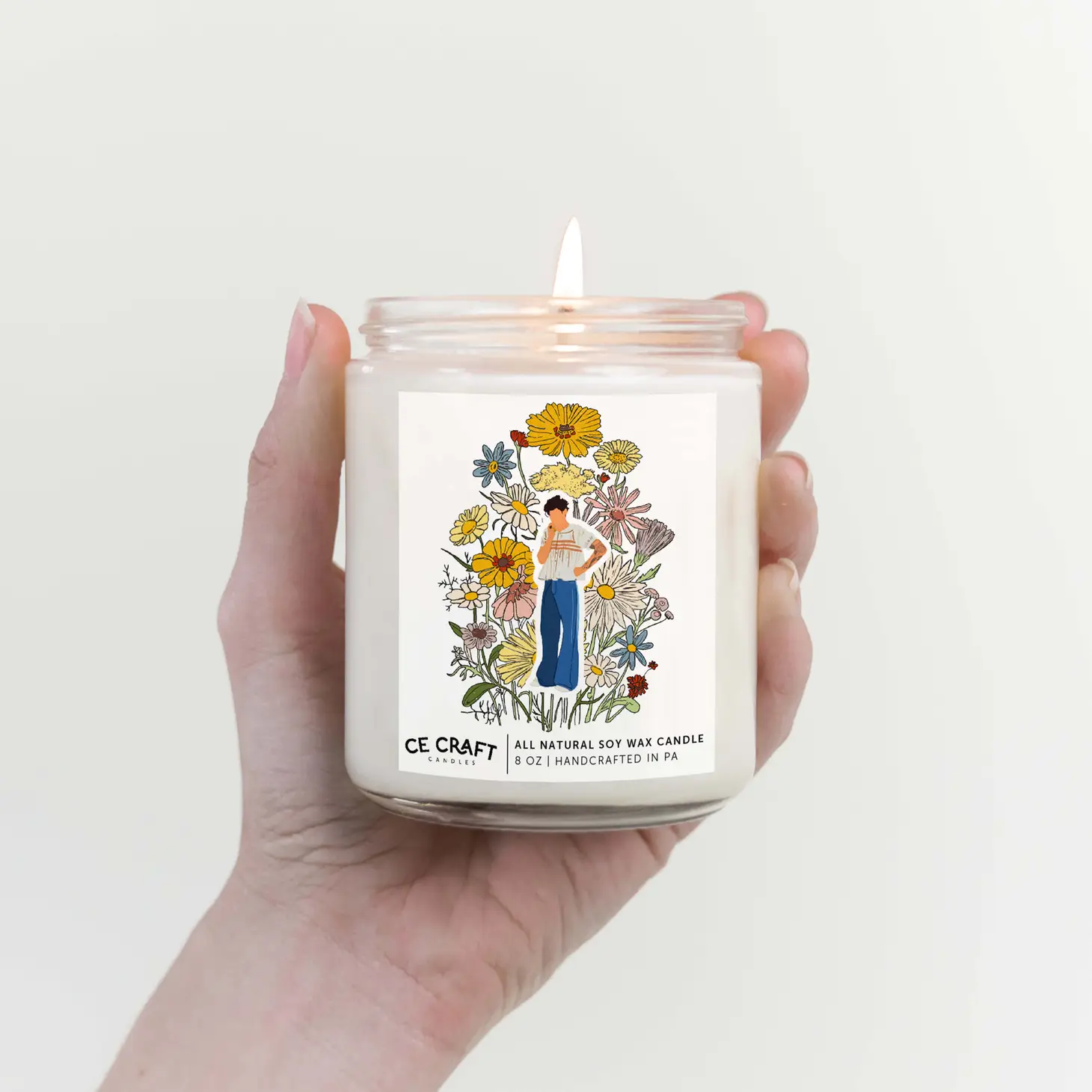 Harry Styles Soy Wax Candle - Pop Culture Candle | CE Craft Co