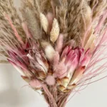 The Bloom Pampas Grass and Protea Bouquet pink