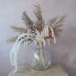 A beautiful bottle neck glass vase