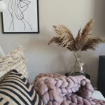 A beautiful bottle neck glass vase