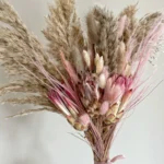The Bloom Pampas Grass and Protea Bouquet pink