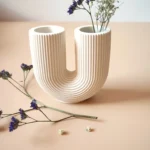 About this product Beautiful candlestick made from Jesmonite AC100. Can be used for candles (by placing seeds in the base for more grip) or as a mini vase for dried flowers as a decoration. It has a very special and beautiful shape, it blends in spaces with minimalist decoration or in the Nordic style. Dress up any room, from the living room, any bookcase or the hall of the house. It is available in 6 colors - Baby blue - Powdered pink - Moss green - Brick Red - Broken White - Terracotta brown. Due to the nature of its composition, it is possible that the candlestick has small imperfections or bubbles on its surface (something common in this type of piece) is what makes each piece unique and different. The color pattern may also vary slightly from one to the other. Each piece is created, sanded and sealed by hand with anti-moisture sealant.