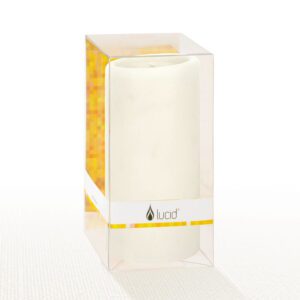 Natural 3x4, 3x6, 3x8 Pillar Candles- Lucid Candles - 3x6