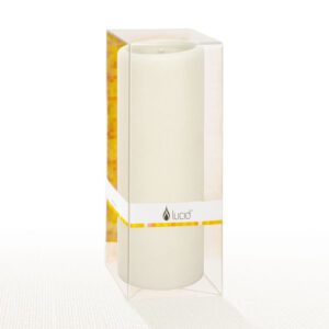 Natural 3x4 Pillar Candle- Lucid Candles