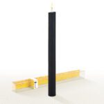 Black & Gray 11" Dinner Candles-Lucid Candles