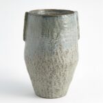 PINCH POT VASE-REACTIVE SEAFOAM
