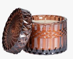 Hazelnut Macchiato 8oz Petite Shimmer (Dark Amber) SOI Candle