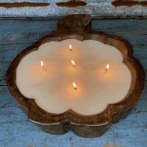 Pumpkin Candle In Spanish Oak