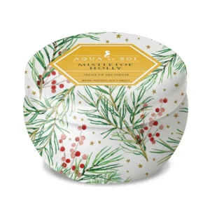 Mistletoe & Holly 9oz Aqua De Soi Tin Candle-SOI