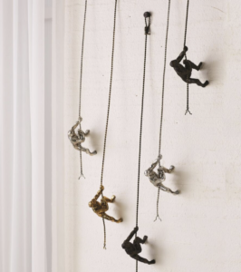 Climbing Man Wall Sculpture